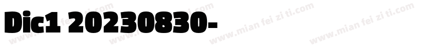Dic1 20230830字体转换